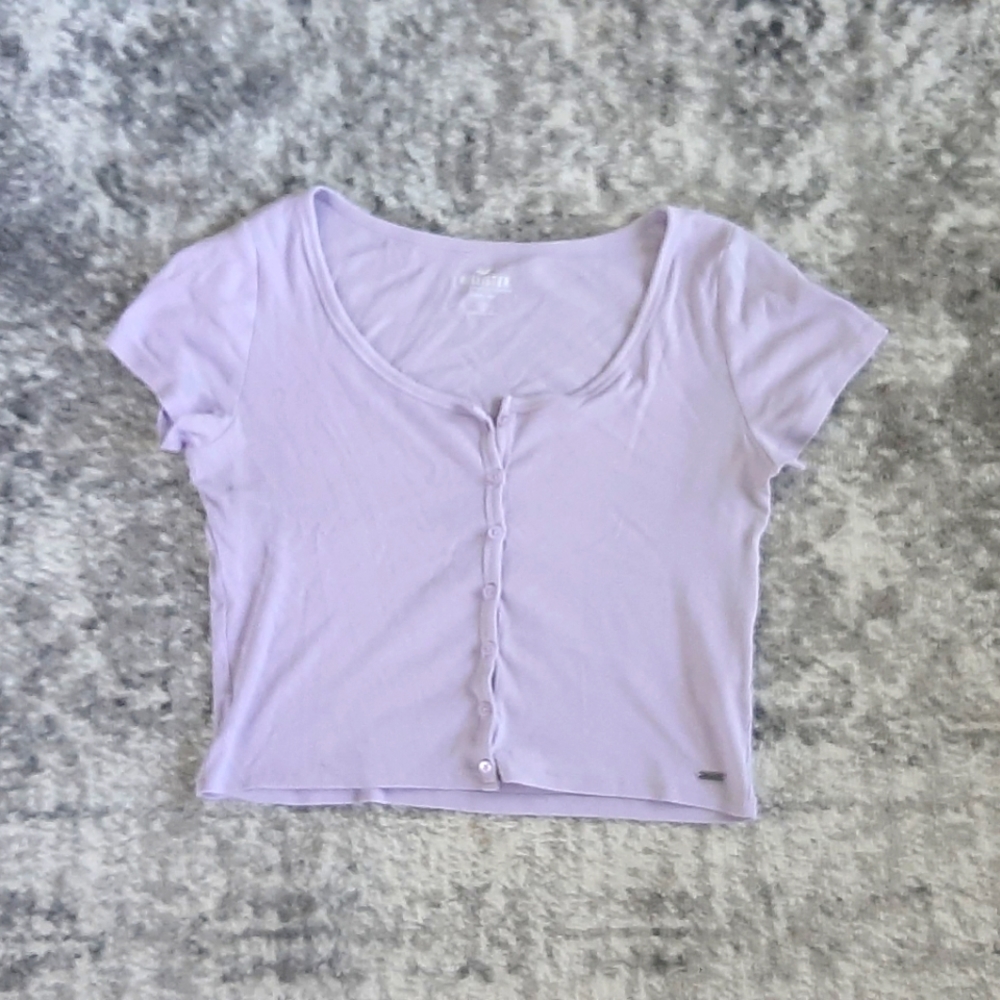 Hollister Button-Through Baby Tee  M